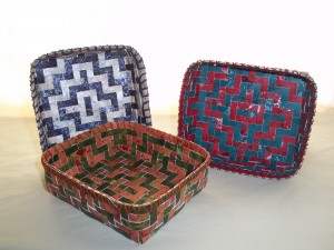 Painted Paper Trays