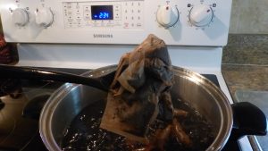 Tea Staining a basket